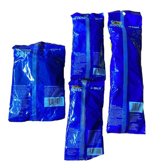 Bic Shavers Vintage 4 Packages 32 Total NOS Sealed Razors For Normal Skin USA - Picture 5 of 5